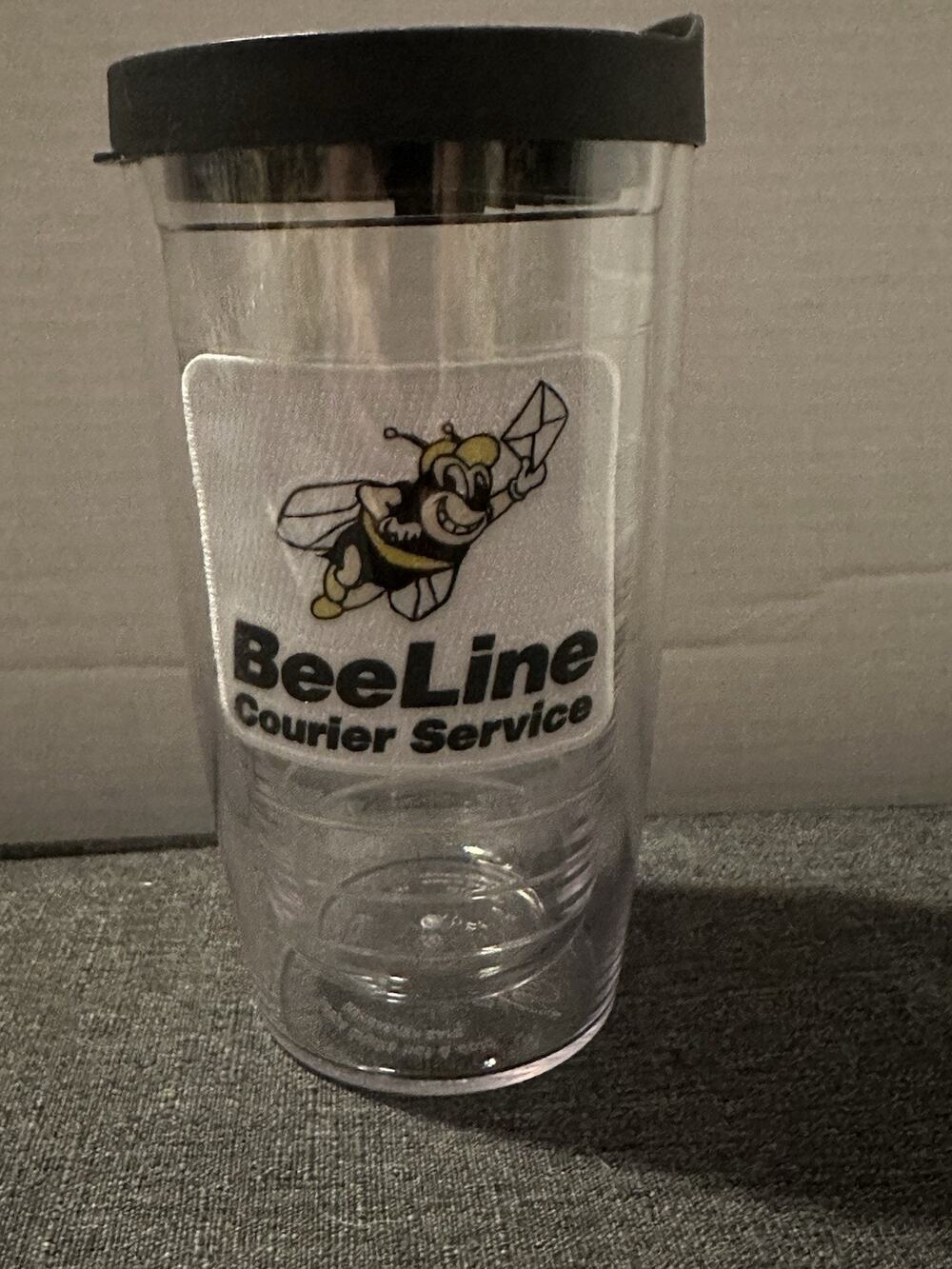Tervis 16 oz BeeLine Courier Service Louisville KY Logo Tumbler Cup w Lid